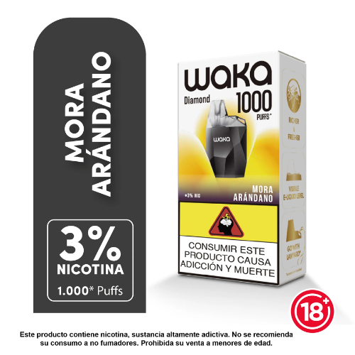 WAKA  ARANDANO DIAMOND 1000 Puff