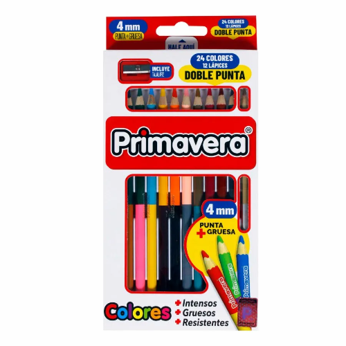 COLORES PRIMAVERA DOB X12 mas saca puntas