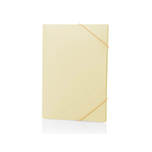 Carpeta Plástica Resorte amarilla Pastel in colors