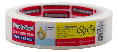 Cinta De Enmascarar Primavera 24 Mm. X 25 Mts.