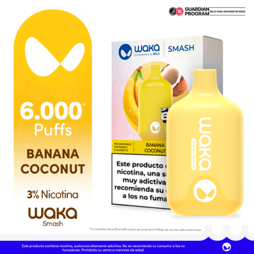 Waka Banana Coconut 6000 Puffs 3