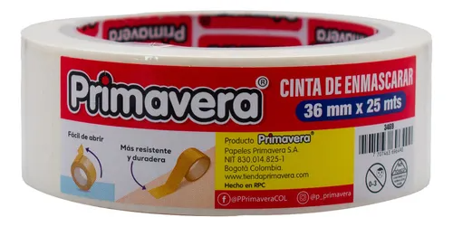 Cinta De Enmascarar Primavera 36 Mm. X 25 Mts