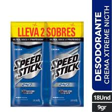 DESODORANTE DUO SPEED STICK CREMA XTREME NIGHT X 9 GR
