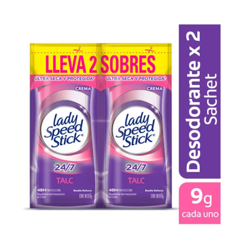 Desodorante Lady Speed Stick Crema Duo 9 Gr