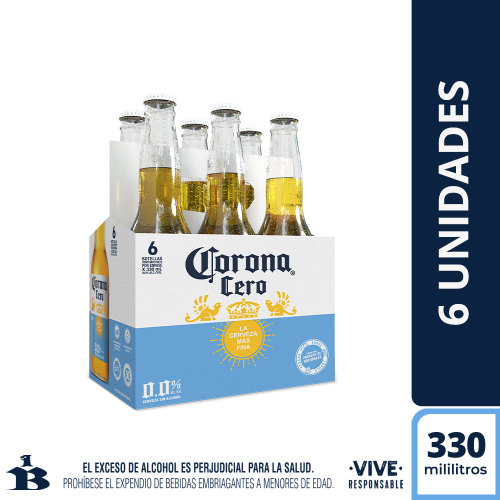 Corona Cero Six Pack Botellax330ml