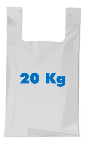 Bolsa Plástica Manija Camiseta 20 Kg