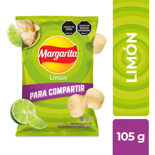 Papas Limón Margarita 105 G