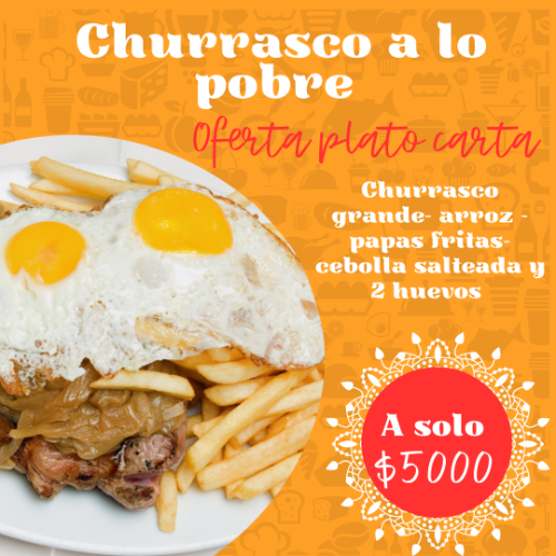 Churrasco a lo pobre