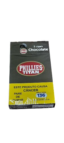 Charuto Phillies Titan 5un chocolate