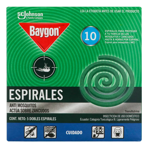 INSECT BAYGON ESPIRAL X10 un