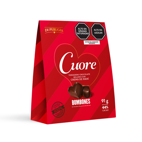 Bombones Chocolate Cuore Maní Di Perugia 91g