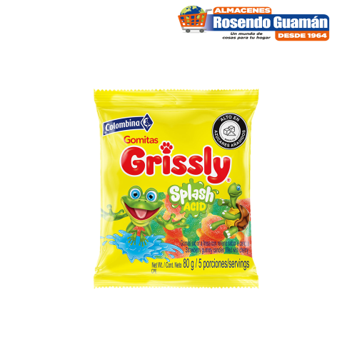 Gomitas Grissly gusano acido