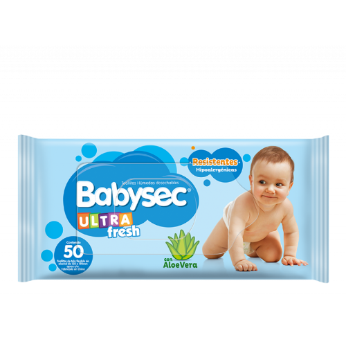 BABYSEC ULTRA TOALLITAS HUMEDAS 1UX 50U
