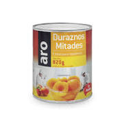 Durazno en mitades ARO lata x 820 gr
