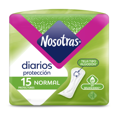 Nosotras diarios x 15 unid