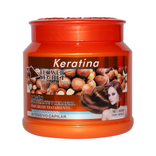 Keratina Flower Secret Máscara De Tratamiento Argán 800 ml.