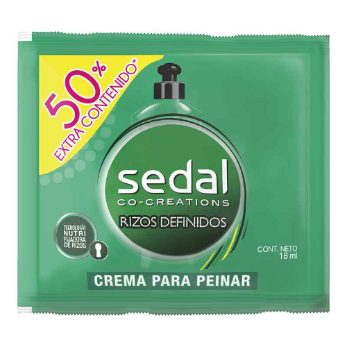 Crema Peinar Rizos Sedal Sobre 18 ml