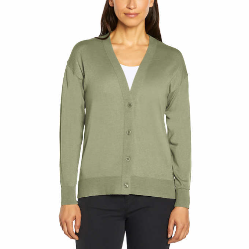 BANANA REPUBLIC T/XL SUETER CON BOTONES COLOR VERDE TALLA XL