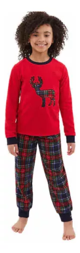 Eddie Bauer CAJA NO. 3 Pijama Navideña Reno Niño/a talla 4T