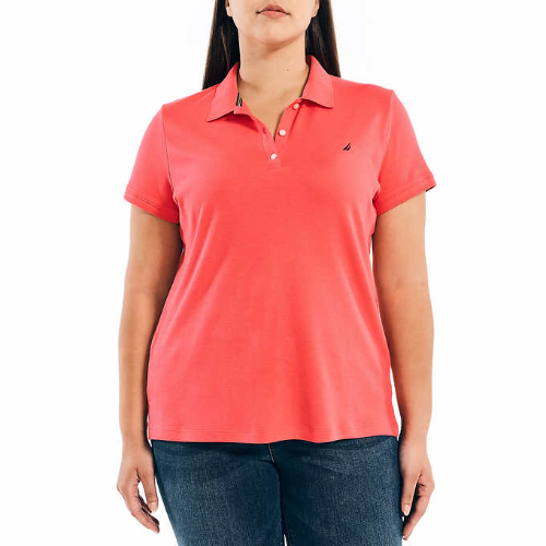 Nautica Blusa  Naranja Polo XS