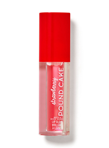 Bath and body works CAJA NO. 7 LIP GLOSS STRAWBERRY POUND CAKE