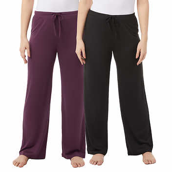 32 GRADOS Soft Sleep XS Pants 2 pzs Negro-Purpura Oscuro