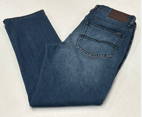 BUFFALO DAVID BITTON PANTALON 40x30 DE LONA PARA HOMBRE JACKSON STRAIGHT STRETCH EXTENSIBLE COLOR AZUL CLARO TALLA 40x30