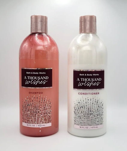 BS-004  BATH & BODY WORKS SHAMPOO Y ACONDICIONADOR THOUSAND WISHES