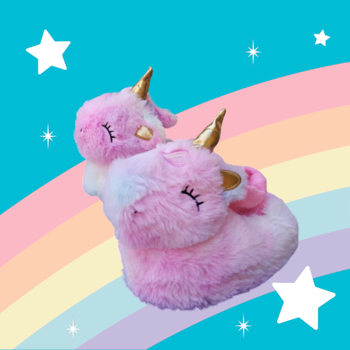 BABY PANTUFLAS PARA BEBE ESTILO UNICORNIO  TALLA 20