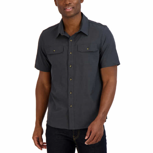 GERRY Camisa Gris Oscuro T/L para hombre
