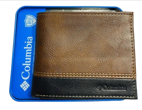 COLUMBIA BILLETERA DE HOMBRE COLOR CAFE/NEGRO