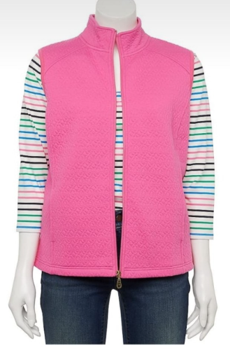Croft & Barrow 0043 chaleco fucsia xs