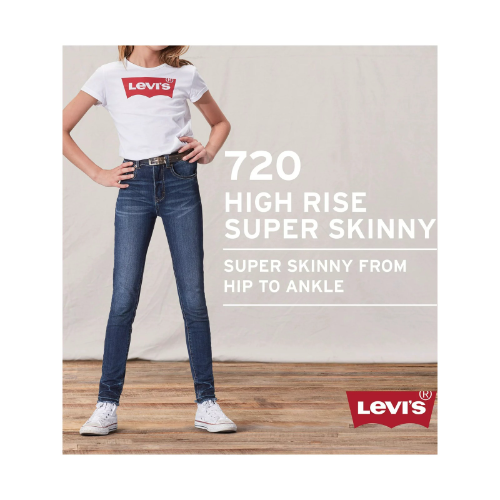 LEVIS 720 HIGH RISE SUPER SKINNY AZUL NIÑA 12