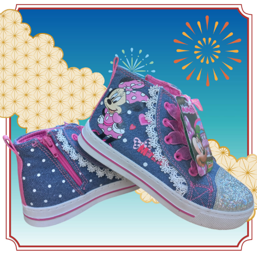 DISNEY JUNIOR MINNIE 11 EUR28 TENNIS ALTOS PARA NIÑA COLOR AZUL/ROSADO