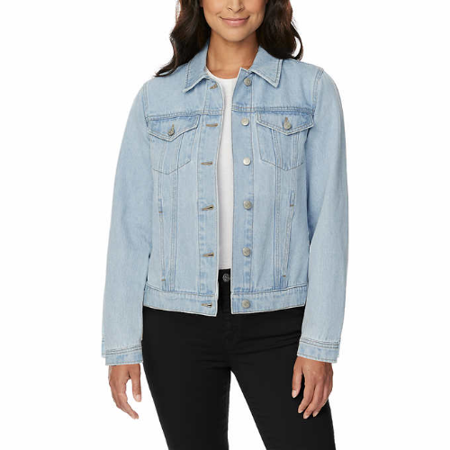 BUFFALO chaqueta de dama color celeste Talla XS