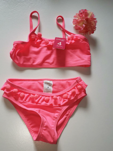 Boulevard Girl CAJA NO. 26 Traje baño 2 pzs rosado fuerte para niña  talla 8