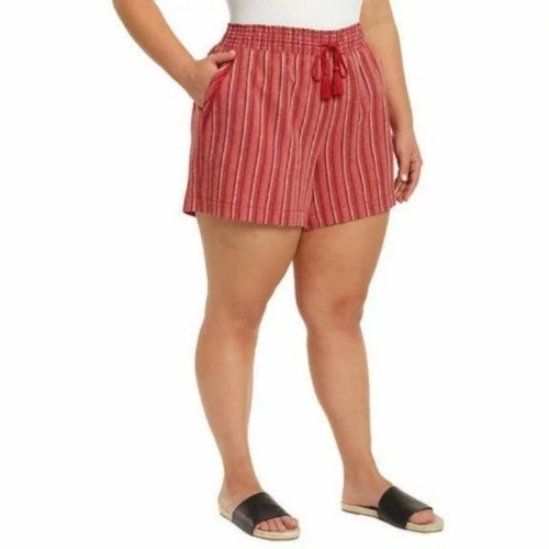 BRIGGS 0000 PANTALONETA DE DAMA DE RAYAS ROJAS Y BLANCA M