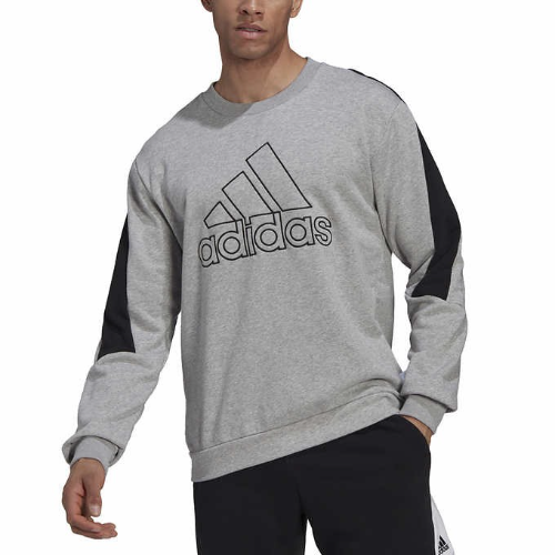 ADIDAS SUDADERO T/L DE HOMBRE GRIS CLARO/NEGRO