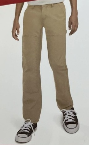 LEVIS PANTALON T/14 DE LONA PARA NIÑO CARPENTER PANT COLOR BEIGE TALLA 14