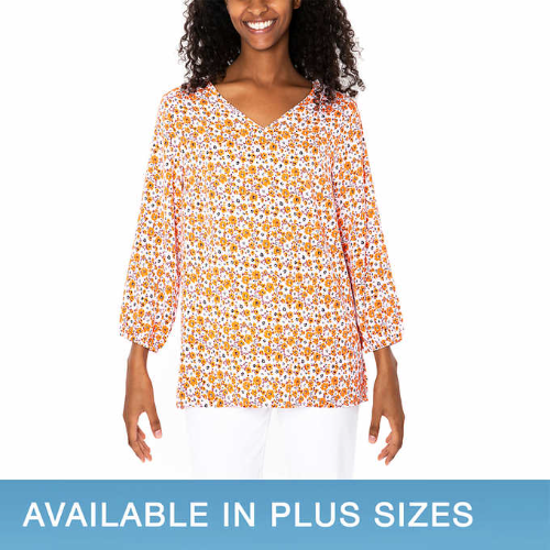 Mario Serrani 0007 Blusa Rosada Flores XS
