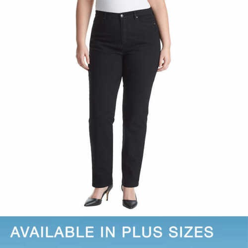 Gloria Valderbilt  Amanda 0008 Pantalón de Lona Negro 4