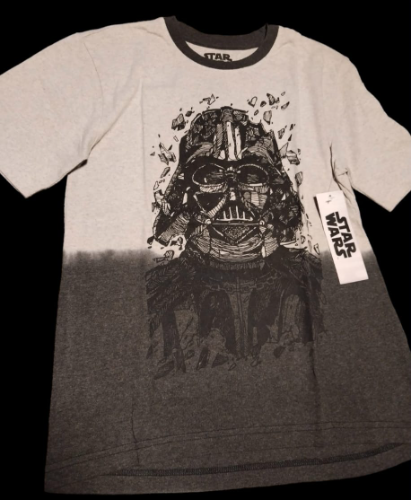 DISNEY CAJA NO. 25 STAR WARS PLAYERA PARA NIÑO COLOR GRIS DARTH VADER TALLA 14/16