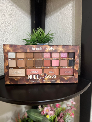 BEAUTY TREATS PALETA NUDE PALETTE 16 EYESHADOW + 4 POWDERS