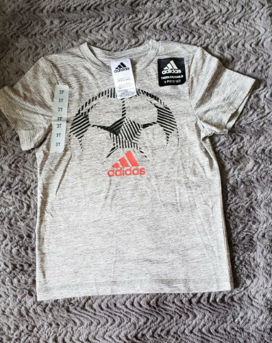 ADIDAS T/4 CAJA NO. 15 PLAYERA DE NIÑO GRIS/PELOTA