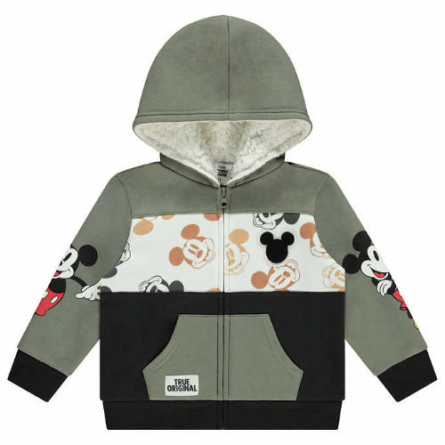 DESCUENTO DISNEY MICKEY MOUSE CHUMPA PARA NIÑO COLOR VERDE/GRIS TALLA 5