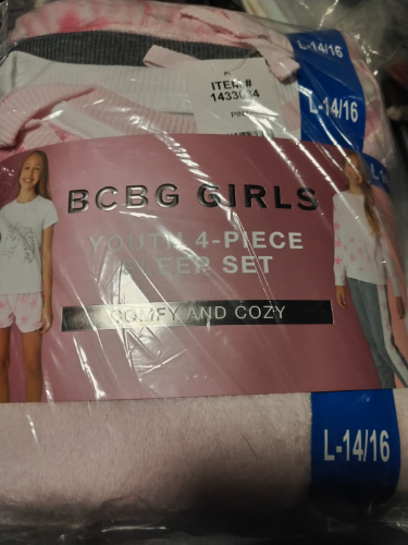 BCBG GIRLS PIJAMA T/L 14/16 4-PIECE SLEEP UNICORNIO L (14/16)