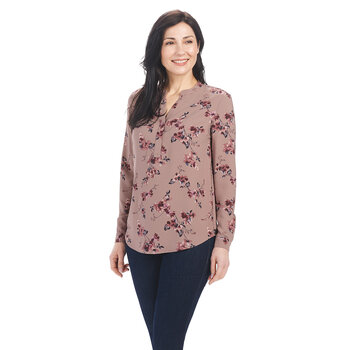 Hilary Radley 0020 Blusa Palo Rosa de flores XXL