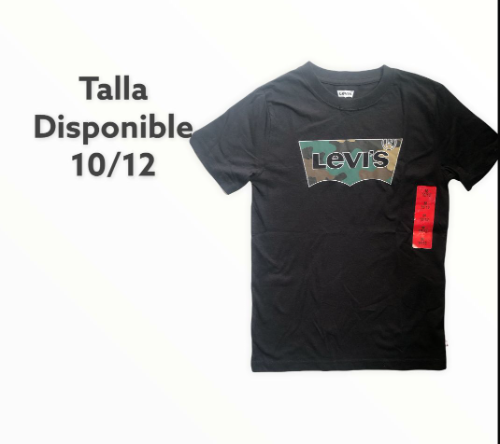 LEVIS CAJA NO. 11 PLAYERA DE NIÑO NEGRA 10/12