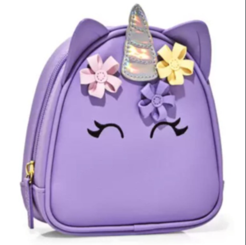 BATH AND BODY WORKS CAJA No. 1 COSMETIQUERA DE NIÑA COLOR MORADO UNICORNIO 17*15