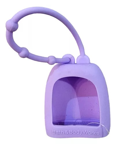 Bath and body works CAJA NO. 7  ESTUCHE PARA GEL ANTIBACTERIAL COLOR MORADO
